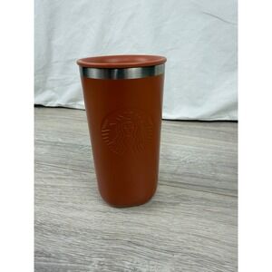 Starbucks 2024 Terracotta 90% Recycled Stainless Steel Tumbler 12oz Matte Orange